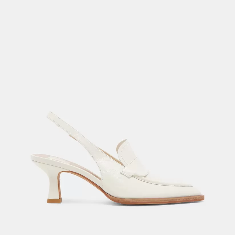 Heels | Dolce Vita ADELE HEELS WHITE CRINKLE PATENT LEATHER WHITECRINKLEPATENTLEATHER