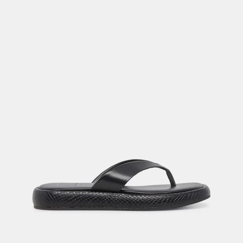 Sandals | Dolce Vita ADIN SANDALS BLACK LEATHER BLACKLEATHER