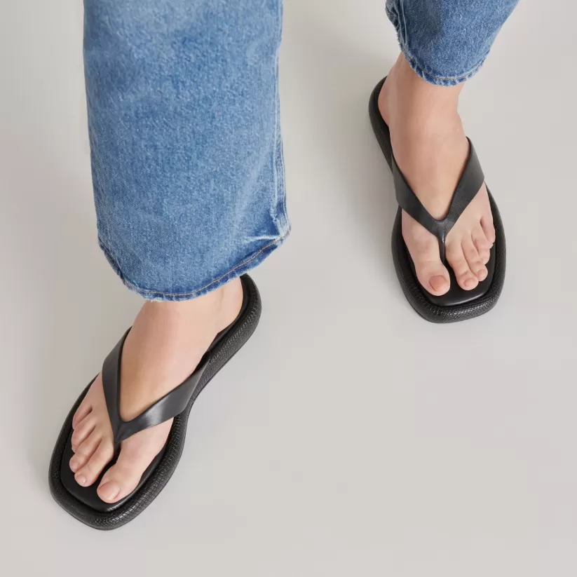Sandals | Dolce Vita ADIN SANDALS BLACK LEATHER BLACKLEATHER