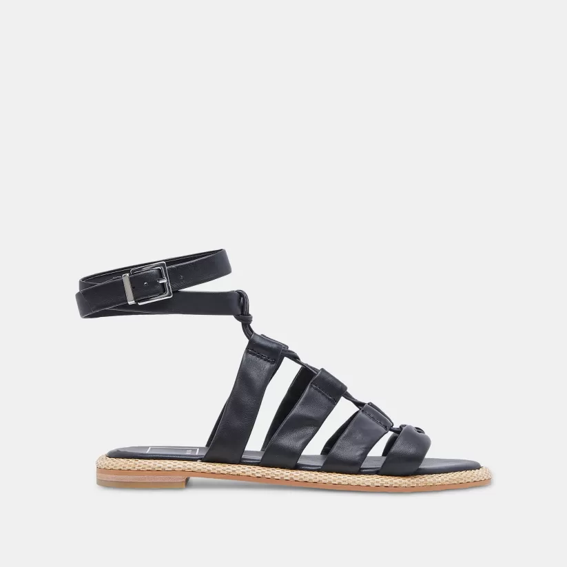 Sandals | Dolce Vita ADISON SANDALS BLACK LEATHER BLACKLEATHER