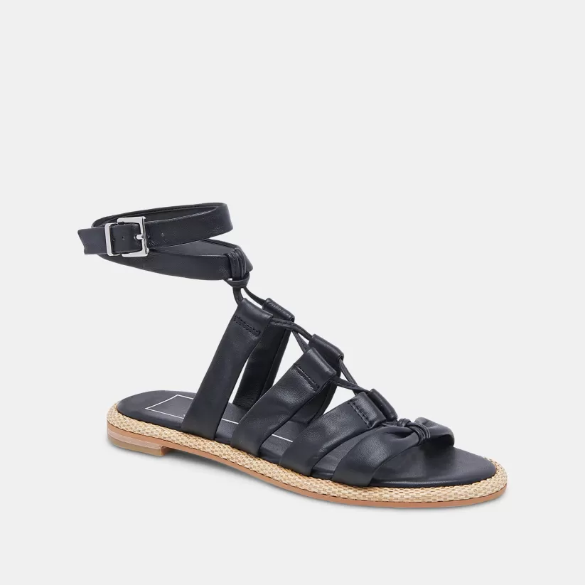 Sandals | Dolce Vita ADISON SANDALS BLACK LEATHER BLACKLEATHER