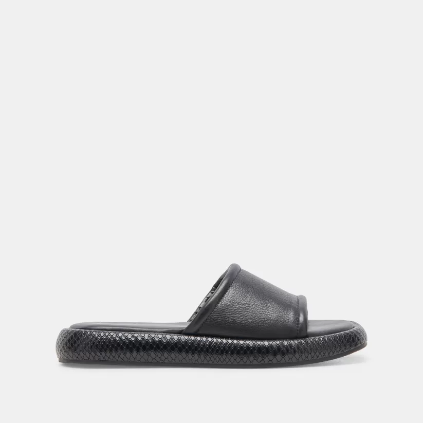 Sandals | Dolce Vita AISHA SANDALS BLACK LEATHER BLACKLEATHER