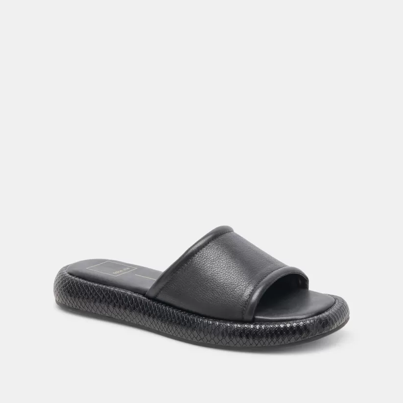 Sandals | Dolce Vita AISHA SANDALS BLACK LEATHER BLACKLEATHER
