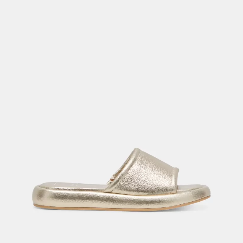 Sandals | Dolce Vita AISHA SANDALS GOLD METALLIC LEATHER GOLDMETALLICLEATHER