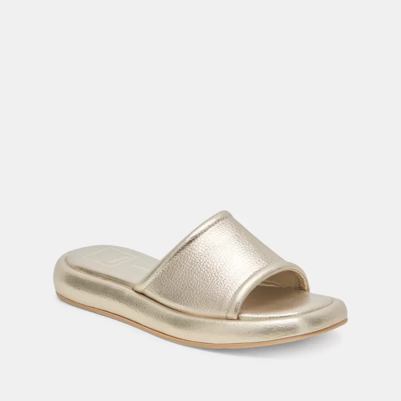 Sandals | Dolce Vita AISHA SANDALS GOLD METALLIC LEATHER GOLDMETALLICLEATHER