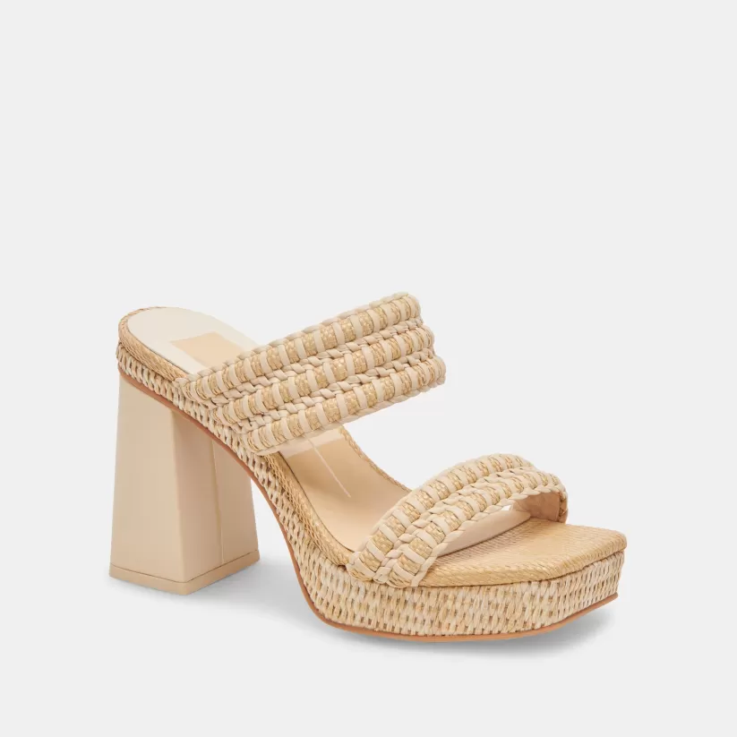 Heels | Dolce Vita ALFRED HEELS LT NATURAL RAFFIA LTNATURALRAFFIA
