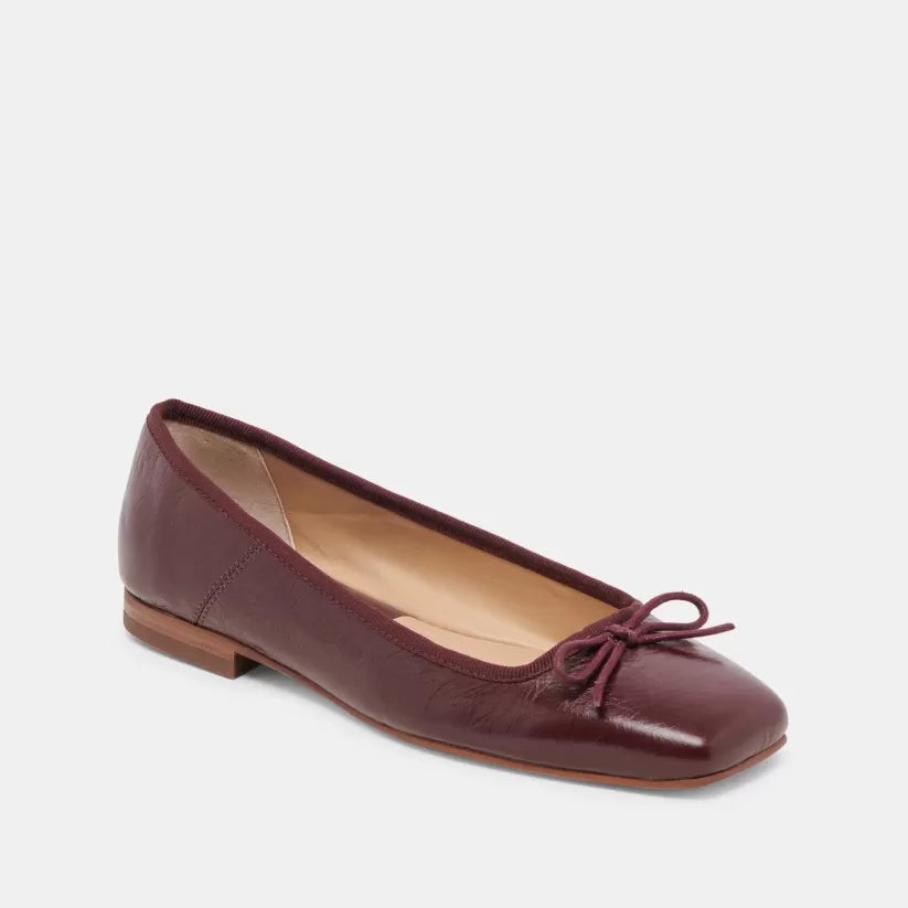 Ballet Flats | Flats & Loafers | Dolce Vita ANISA BALLET FLATS CRANBERRY CRINKLE PATENT CRANBERRYCRINKLEPATENT