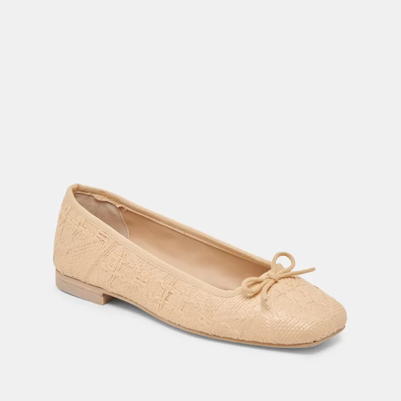 Ballet Flats | Flats & Loafers | Dolce Vita ANISA BALLET FLATS LT NATURAL WOVEN RAFFIA LTNATURALWOVENRAFFIA