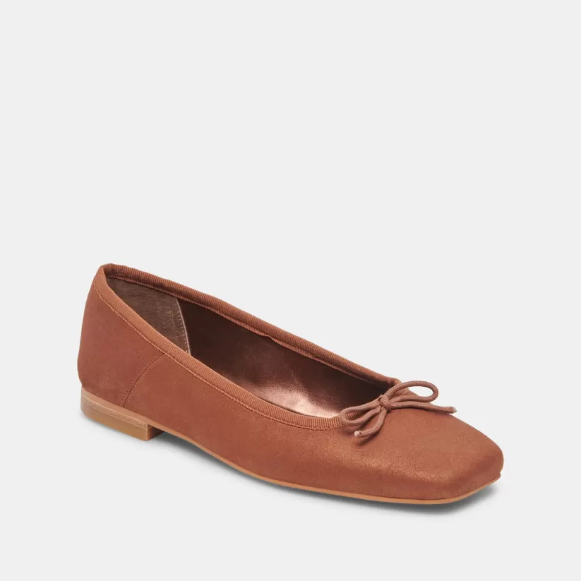 Make It Metallic | Ballet Flats | Dolce Vita ANISA WIDE BALLET FLATS COPPER METALLIC SUEDE COPPERMETALLICSUEDE