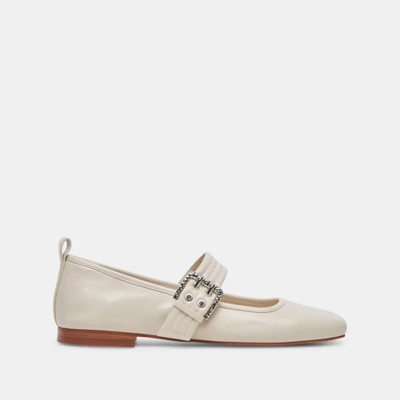 Mary Janes | Ballet Flats | Dolce Vita ARORA BALLET FLATS IVORY CRINKLE PATENT IVORYCRINKLEPATENT