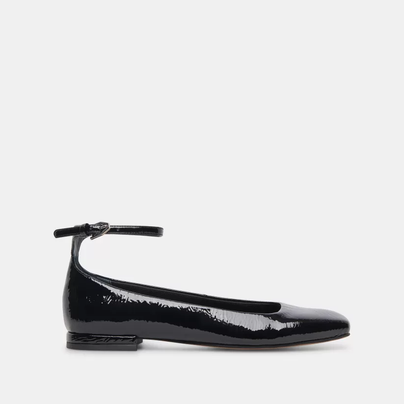 Ballet Flats | Flats & Loafers | Dolce Vita ASHYA BALLET FLATS MIDNIGHT CRINKLE PATENT MIDNIGHTCRINKLEPATENT