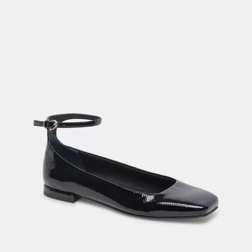 Ballet Flats | Flats & Loafers | Dolce Vita ASHYA BALLET FLATS MIDNIGHT CRINKLE PATENT MIDNIGHTCRINKLEPATENT