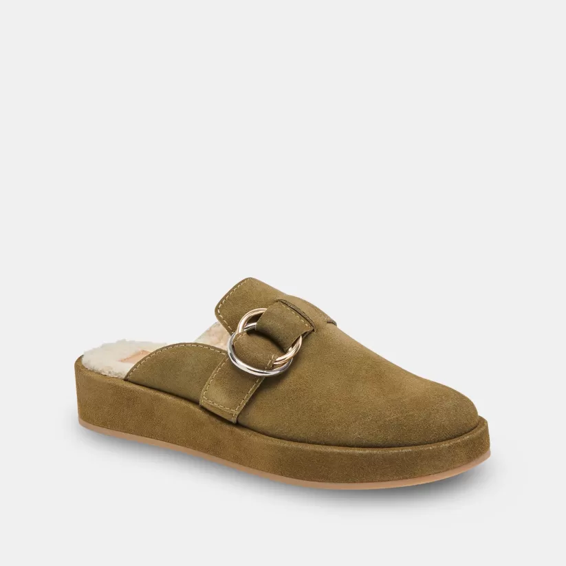 Flats & Loafers | Dolce Vita ASTOR PLUSH FLATS OLIVE SUEDE OLIVESUEDE