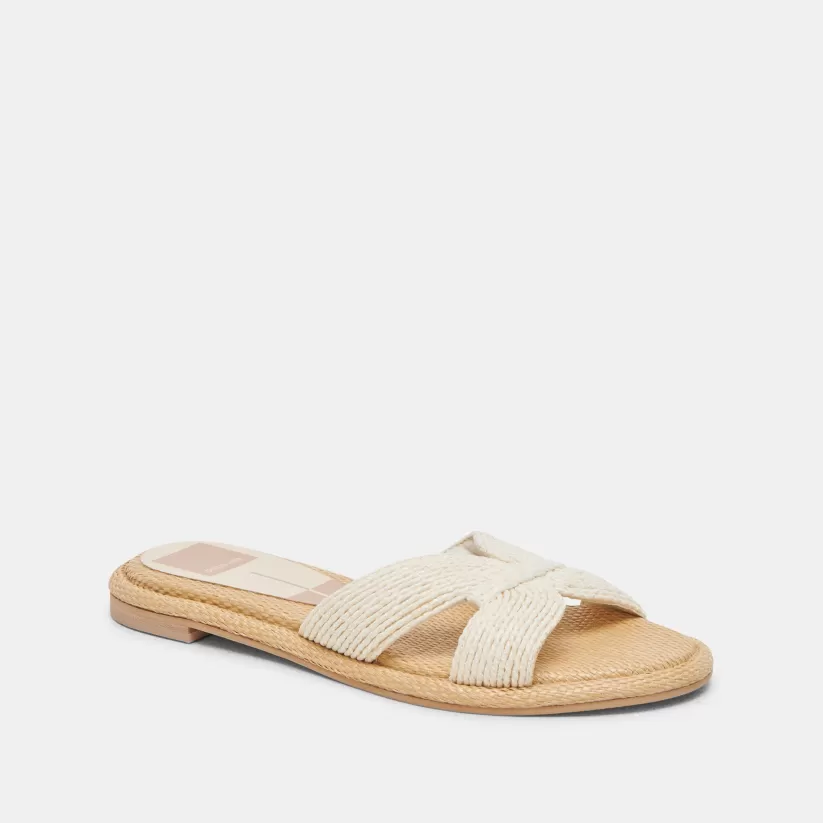 Wide Widths | Sandals | Dolce Vita ATOMIC WIDE SANDALS WHITE RAFFIA WHITERAFFIA