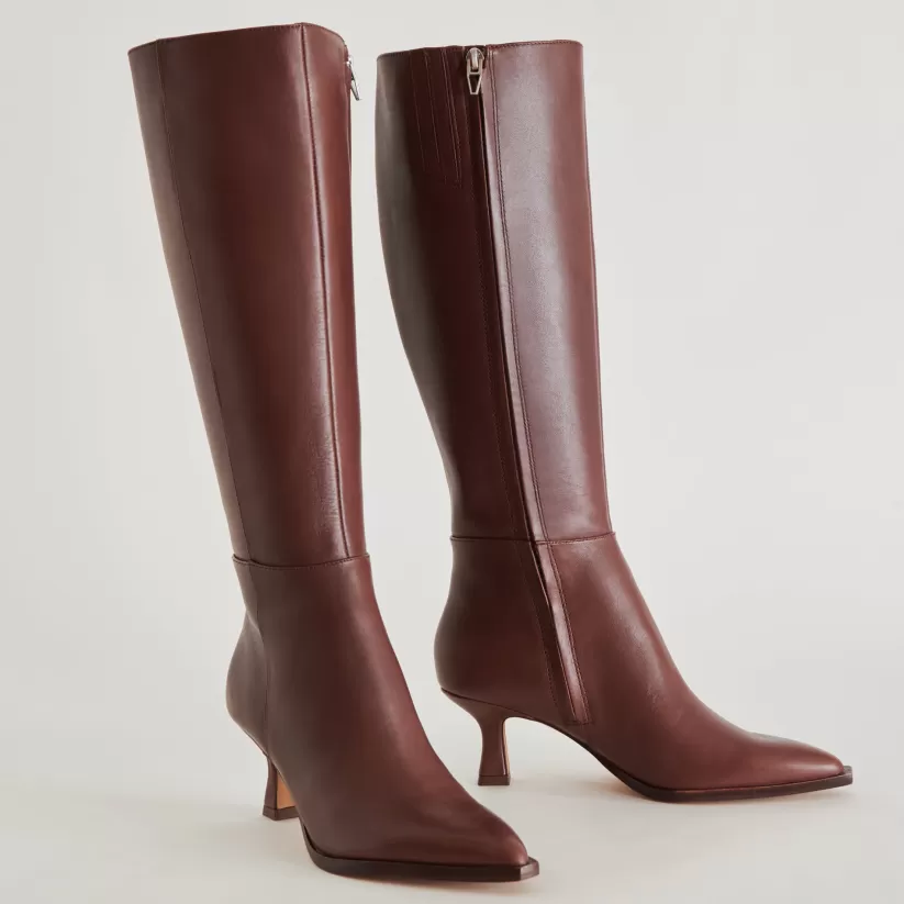 Wide Calf | Boots & Booties | Dolce Vita AUGGIE WIDE CALF BOOTS CHOCOLATE LEATHER CHOCOLATELEATHER