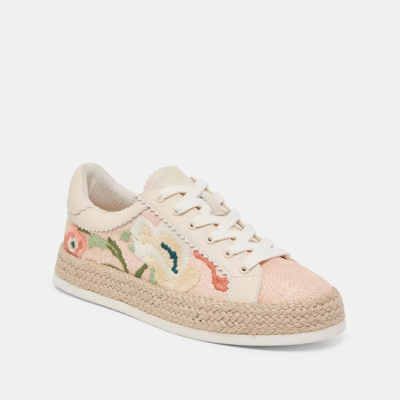 Sneakers | Dolce Vita AZALIA SNEAKERS PINK FLORAL RAFFIA PINKFLORALRAFFIA