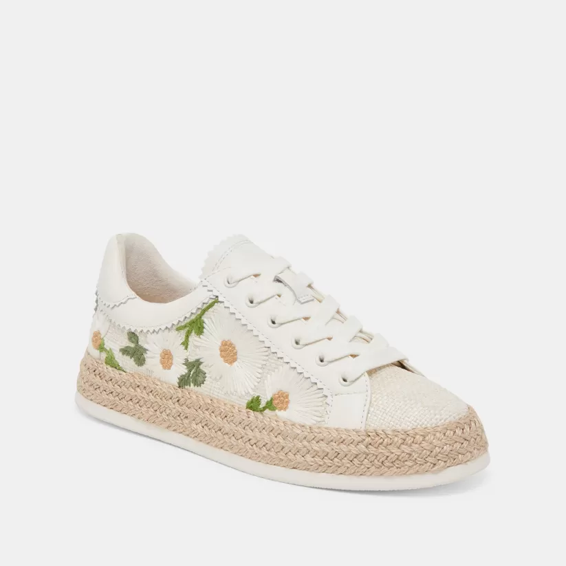 Sneakers | Dolce Vita AZALIA SNEAKERS WHITE FLORAL RAFFIA WHITEFLORALRAFFIA