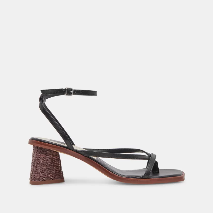 Wide Widths | Sandals | Dolce Vita BANITA WIDE SANDALS BLACK LEATHER BLACKLEATHER