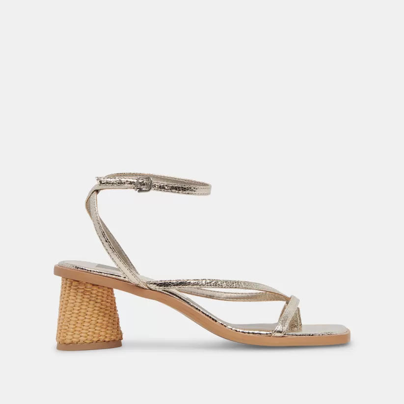 Wide Widths | Sandals | Dolce Vita BANITA WIDE SANDALS LIGHT GOLD CRACKLED STELLA LIGHTGOLDCRACKLEDSTELLA