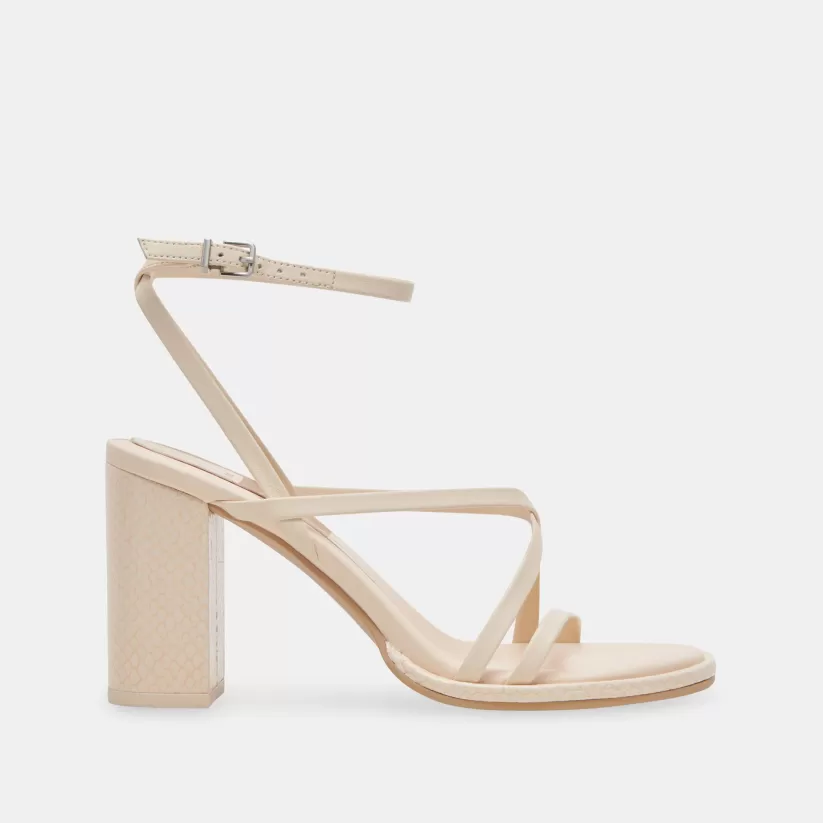 Sandals | Heels | Dolce Vita BARLY HEELS BONE LEATHER BONELEATHER