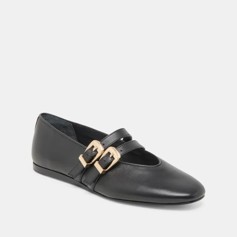 Ballet Flats | Flats & Loafers | Dolce Vita BAYLEE BALLET FLATS BLACK LEATHER BLACKLEATHER