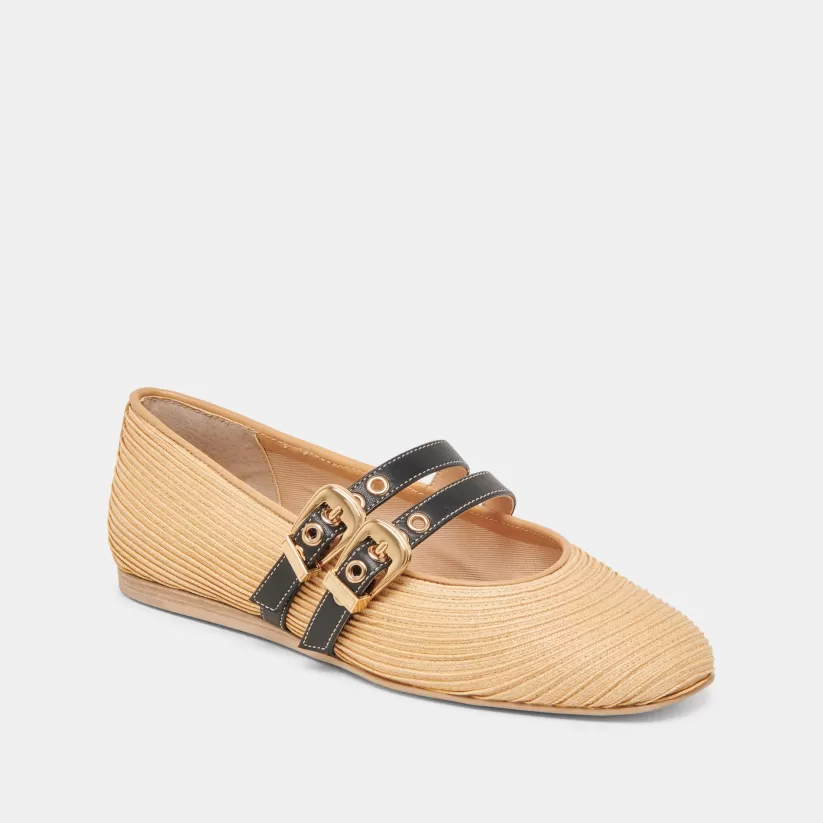 Ballet Flats | Flats & Loafers | Dolce Vita BAYLEE BALLET FLATS NATURAL RAFFIA NATURALRAFFIA