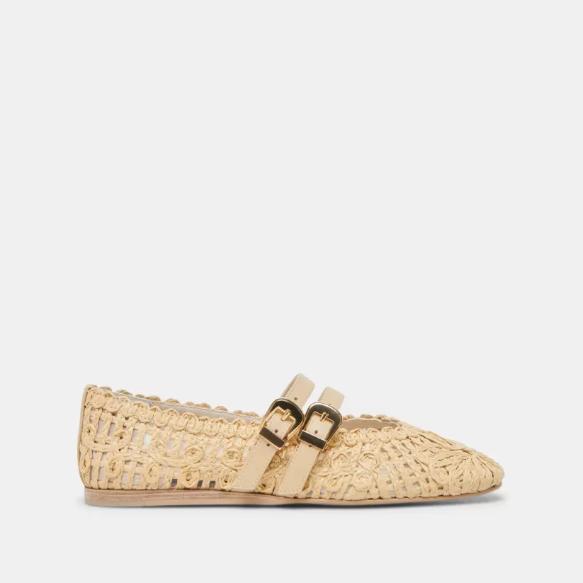 Ballet Flats | Flats & Loafers | Dolce Vita BAYLEE SUNFLOWER BALLET FLATS LT NATURAL MACRAME LTNATURALMACRAME