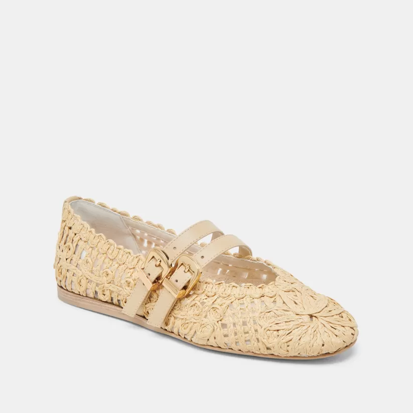 Ballet Flats | Flats & Loafers | Dolce Vita BAYLEE SUNFLOWER BALLET FLATS LT NATURAL MACRAME LTNATURALMACRAME