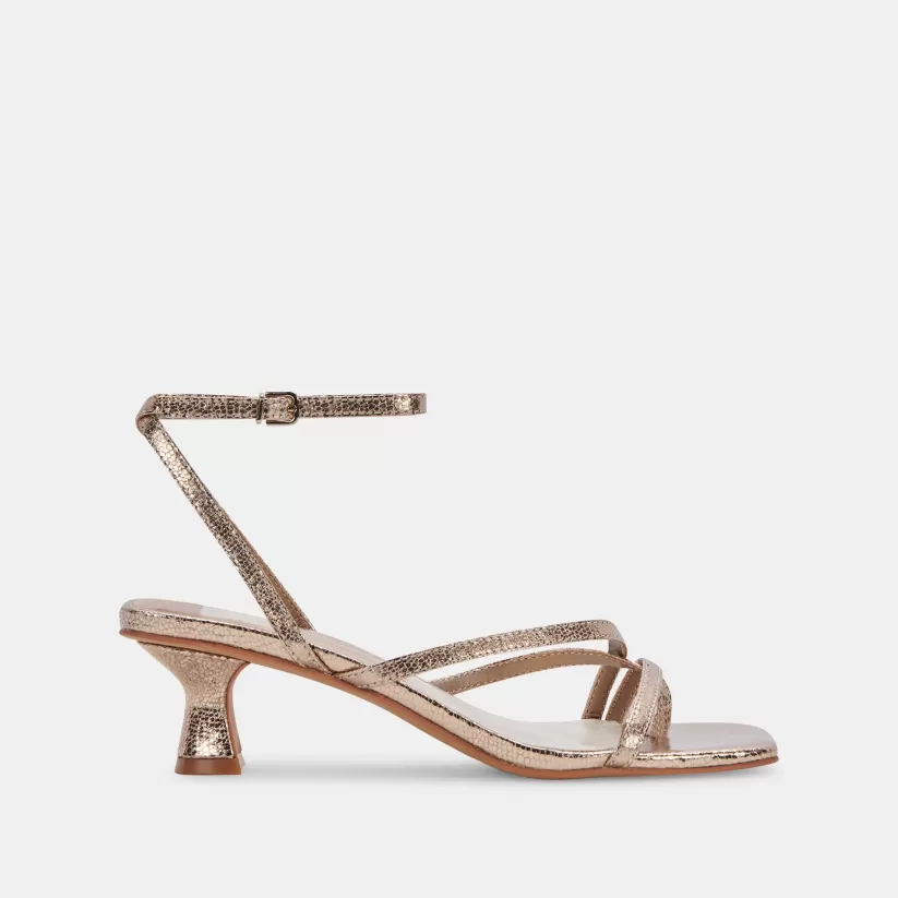 Sandals | Heels | Dolce Vita BAYLOR HEELS DARK GOLD CRACKLED STELLA DARKGOLDCRACKLEDSTELLA