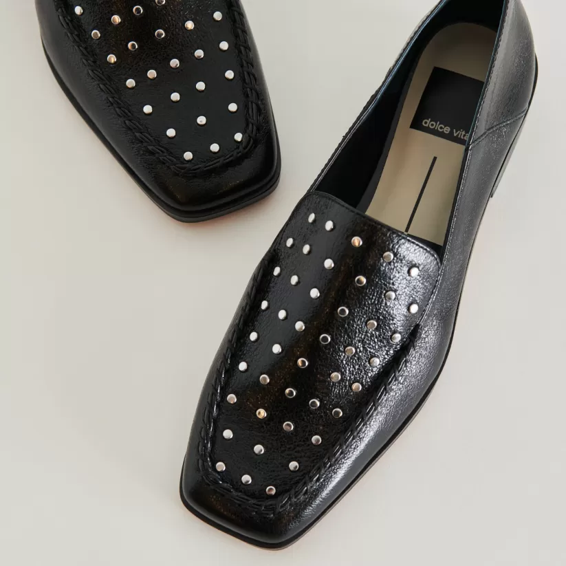 Flats & Loafers | Dolce Vita BENY FLATS BLACK STUDDED LEATHER BLACKSTUDDEDLEATHER