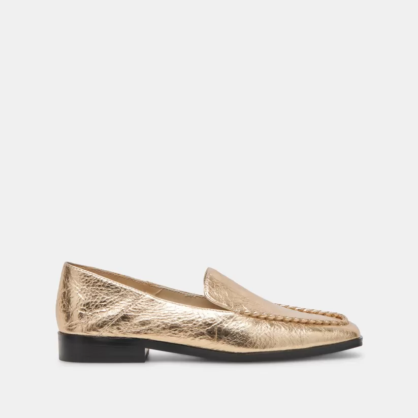 Make It Metallic | Flats & Loafers | Dolce Vita BENY FLATS GOLD DISTRESSED LEATHER GOLDDISTRESSEDLEATHER
