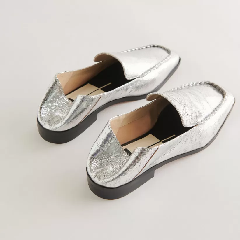 Wide Widths | Flats & Loafers | Dolce Vita BENY WIDE FLATS SILVER DISTRESSED LEATHER SILVERDISTRESSEDLEATHER