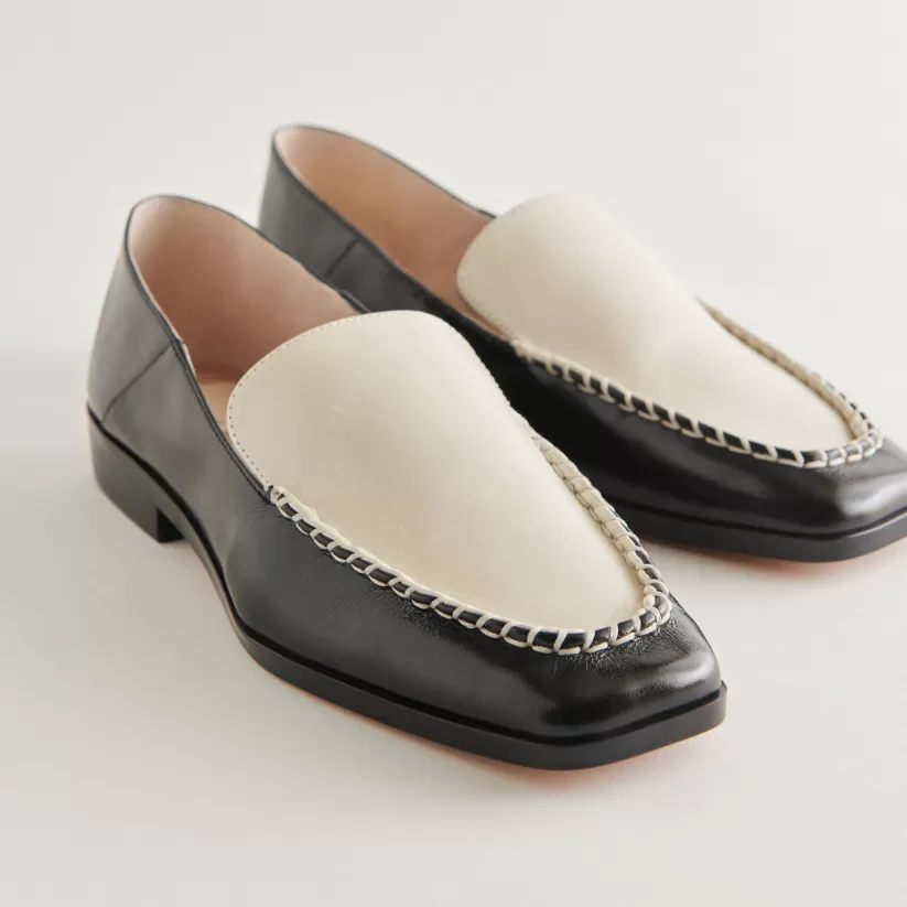 Wide Widths | Flats & Loafers | Dolce Vita BENY WIDE FLATS WHITE BLACK CRINKLE PATENT WHITEBLACKCRINKLEPATENT