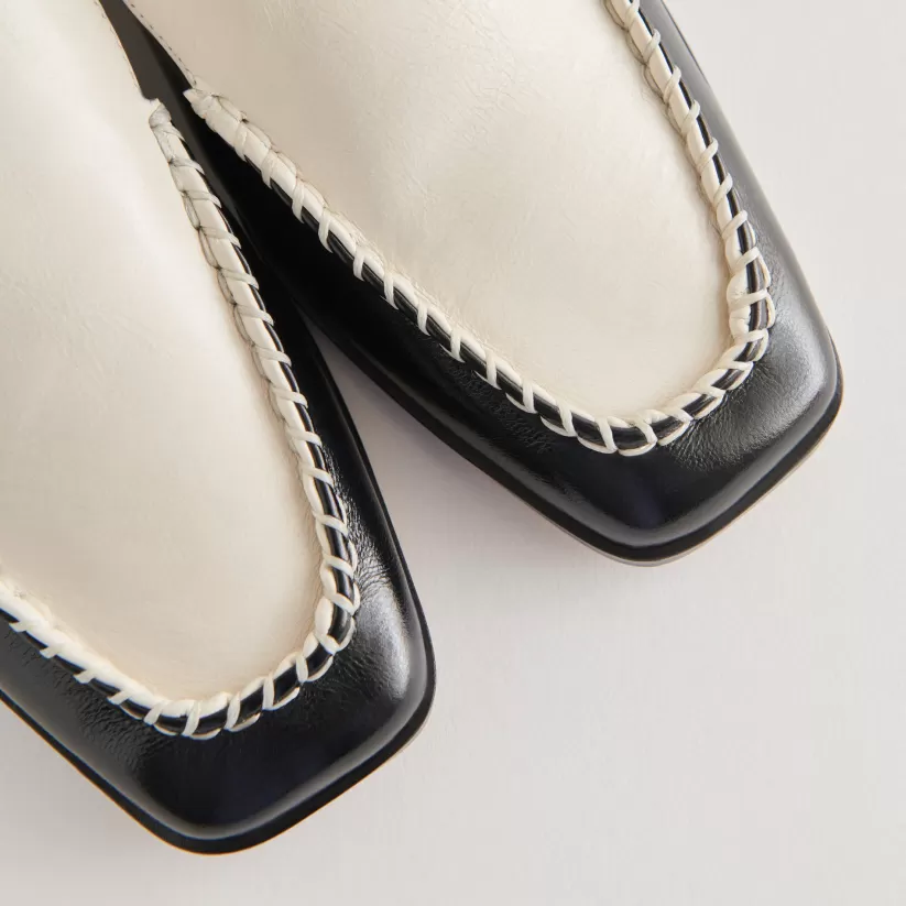 Wide Widths | Flats & Loafers | Dolce Vita BENY WIDE FLATS WHITE BLACK CRINKLE PATENT WHITEBLACKCRINKLEPATENT