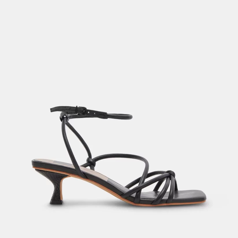 Sandals | Heels | Dolce Vita BEV HEELS BLACK LEATHER BLACKLEATHER