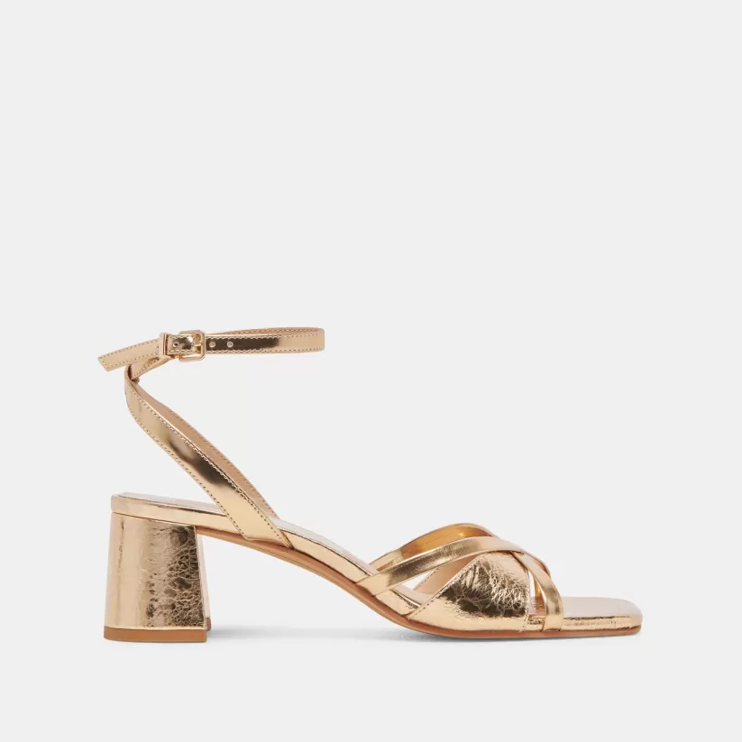 Heels | Dolce Vita BLAKLY HEELS GOLD DISTRESSED LEATHER GOLDDISTRESSEDLEATHER