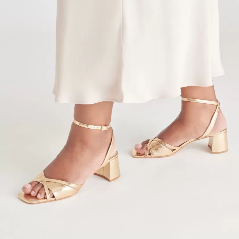Heels | Dolce Vita BLAKLY HEELS GOLD DISTRESSED LEATHER GOLDDISTRESSEDLEATHER