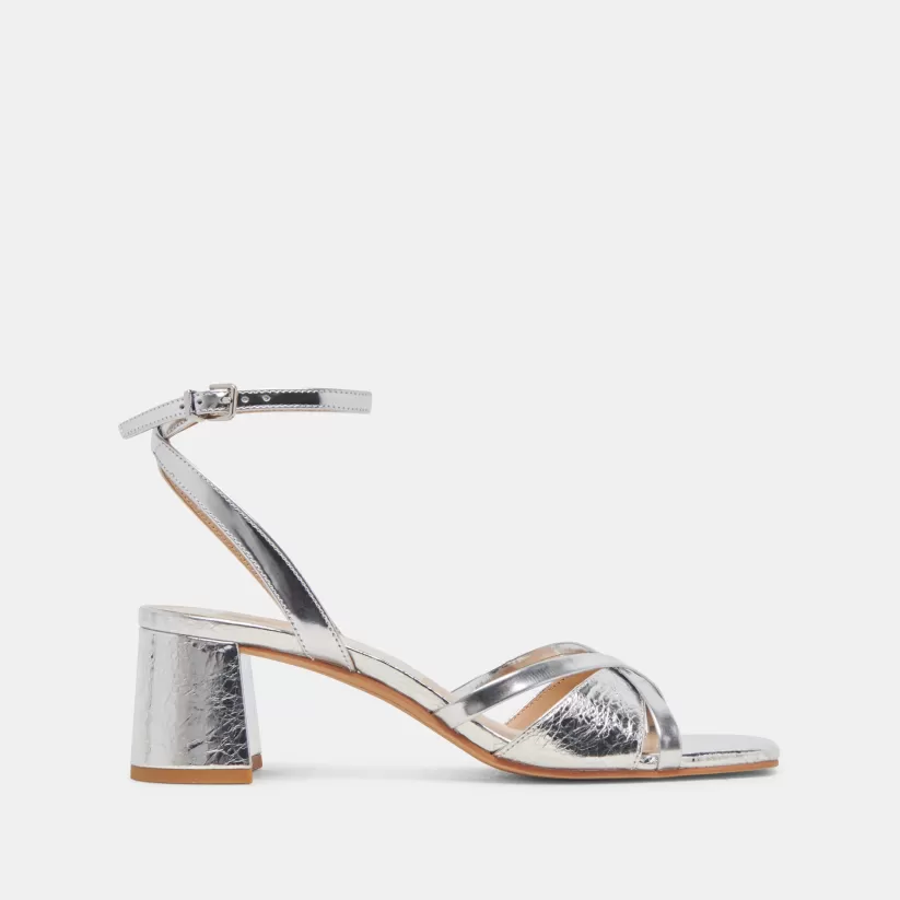 Heels | Dolce Vita BLAKLY HEELS SILVER DISTRESSED LEATHER SILVERDISTRESSEDLEATHER