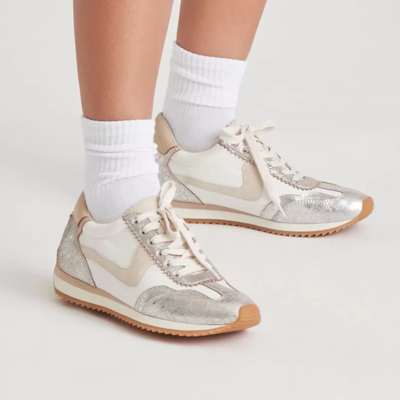 Make It Metallic | Style Spotlight: Notice | Dolce Vita B.NTCD SNEAKERS SILVER MULTI NYLON SILVERMULTINYLON