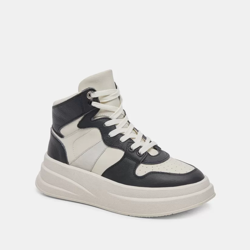 Sneakers | Dolce Vita BRAX SNEAKER WHITE BLACK LEATHER WHITEBLACKLEATHER