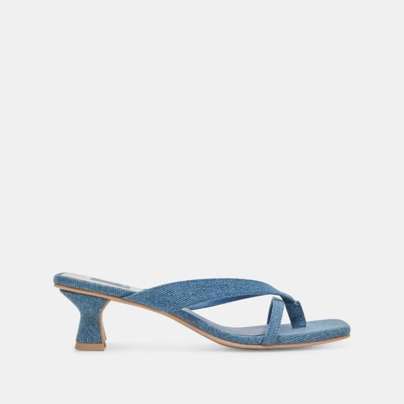 Sandals | Heels | Dolce Vita BREVEL HEELS BLUE DENIM BLUEDENIM