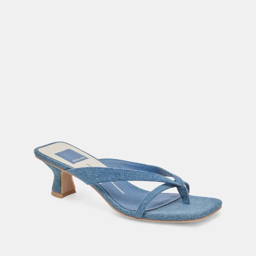 Sandals | Heels | Dolce Vita BREVEL HEELS BLUE DENIM BLUEDENIM