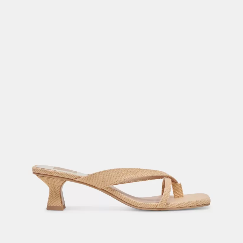 Sandals | Heels | Dolce Vita BREVEL HEELS NATURAL RAFFIA NATURALRAFFIA