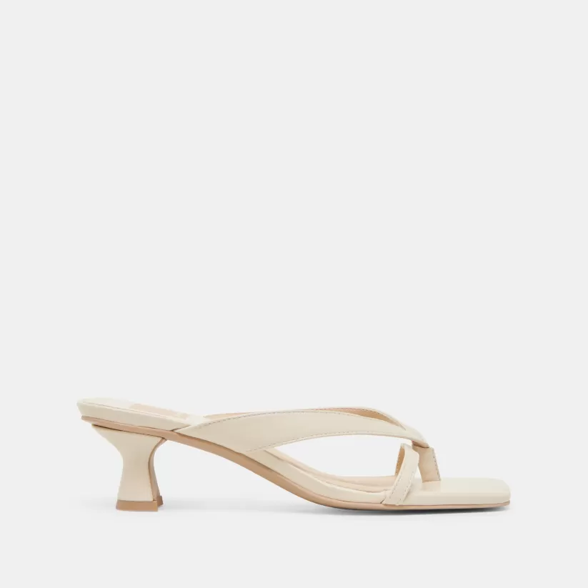 Sandals | Heels | Dolce Vita BREVEL HEELS OFF WHITE LEATHER OFFWHITELEATHER