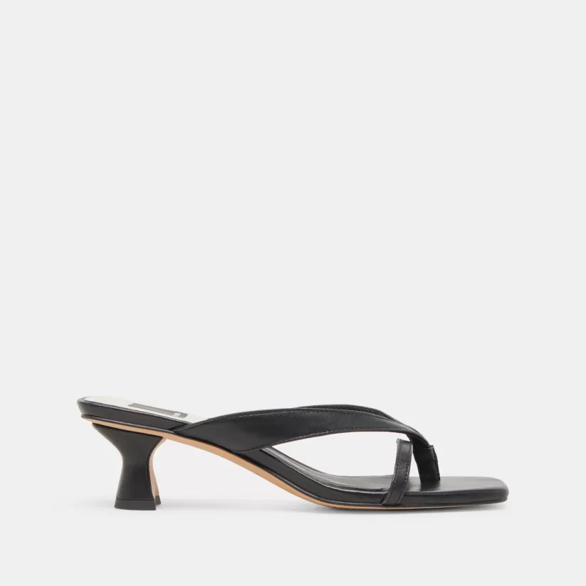 Sandals | Heels | Dolce Vita BREVEL HEELS ONYX LEATHER ONYXLEATHER