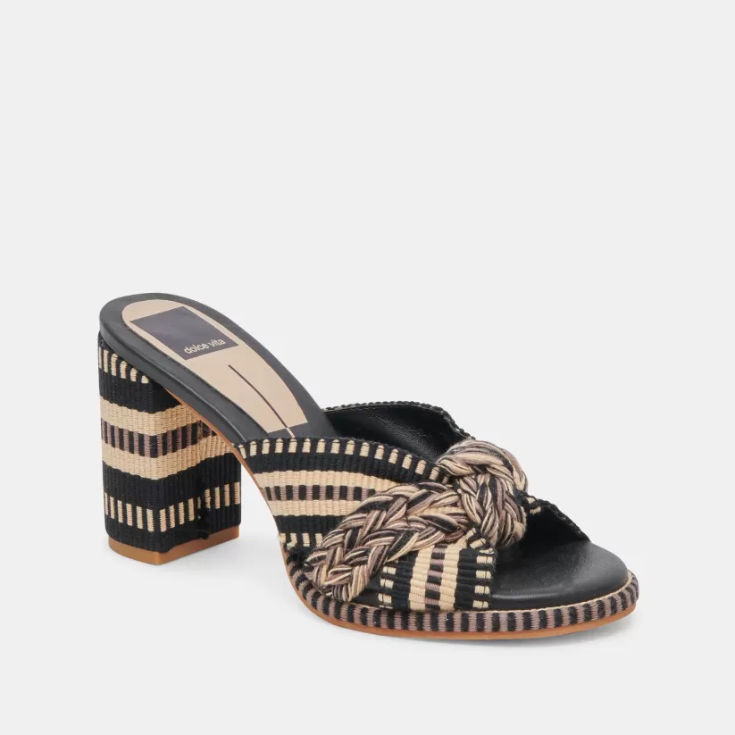 Heels | Dolce Vita BRILAH HEELS BLACK MULTI WOVEN BLACKMULTIWOVEN