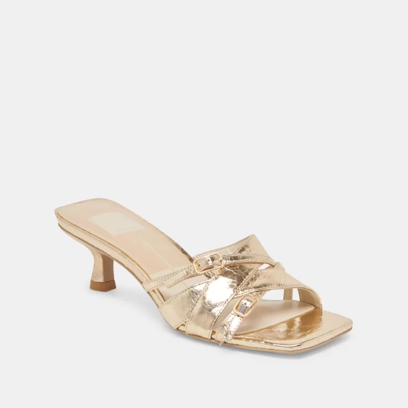 Make It Metallic | Heels | Dolce Vita BRYANT HEELS GOLD DISTRESSED LEATHER GOLDDISTRESSEDLEATHER