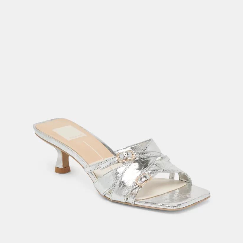 Make It Metallic | Heels | Dolce Vita BRYANT HEELS SILVER DISTRESSED LEATHER SILVERDISTRESSEDLEATHER