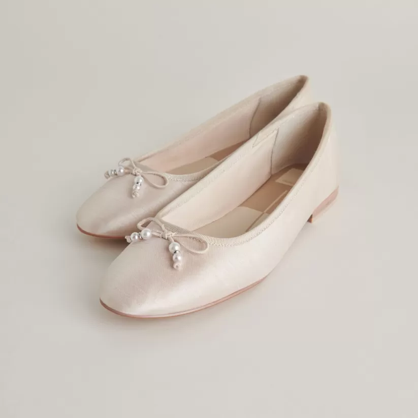Ballet Flats | Flats & Loafers | Dolce Vita CACY PEARL BALLET FLATS VANILLA PEARLS VANILLAPEARLS