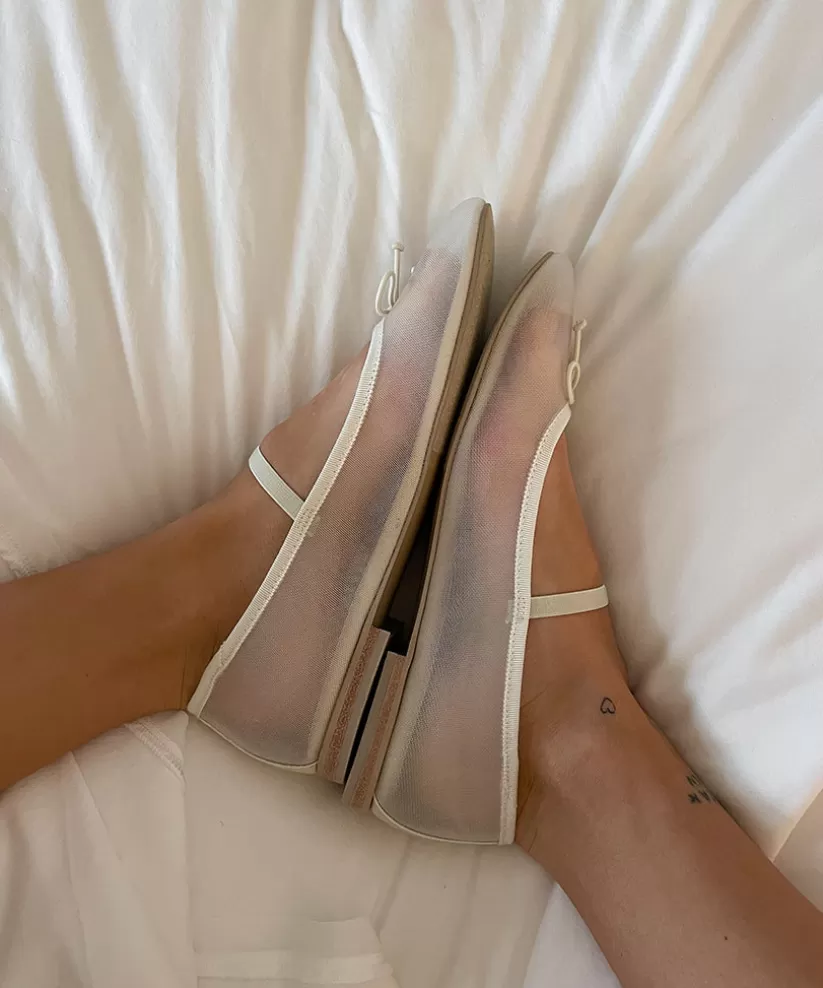Mary Janes | Ballet Flats | Dolce Vita CADEL BALLET FLATS IVORY MESH IVORYMESH